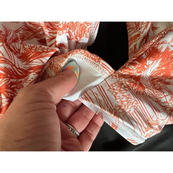 Noli Swimwear Isla One Piece Swimsuit Paradise Orange Size M NWT - Picture 4 of 7